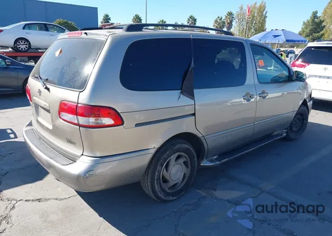 2002 Toyota Sienna Le z USA, uszkodzony, nr VIN 4T3ZF13C72U486578